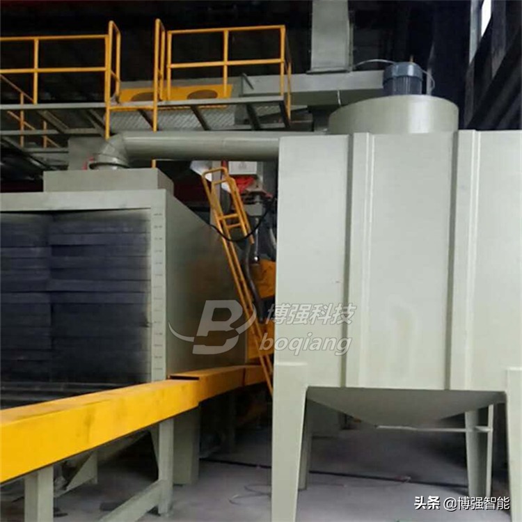 钢结构除锈工艺双面式抛丸机效率高不止一点点
