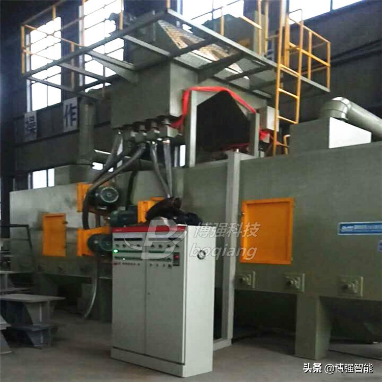钢结构除锈工艺双面式抛丸机效率高不止一点点