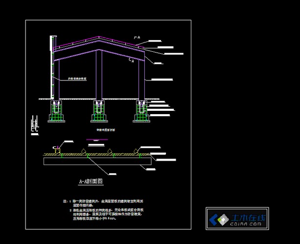 屋顶金属物避雷做法_钢结构厂房避雷带做法_屋顶避雷带避雷网做法