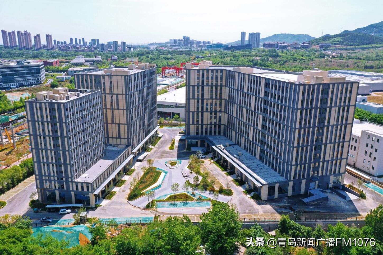青岛自贸片区·中德生态园首个“工业上楼”项目竣工